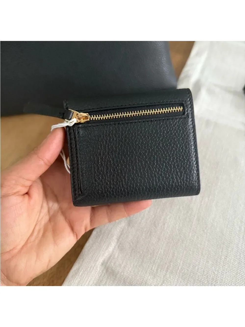 880+! New Tory Burch Britten in black Leather Satchel and Britten bifold wallet